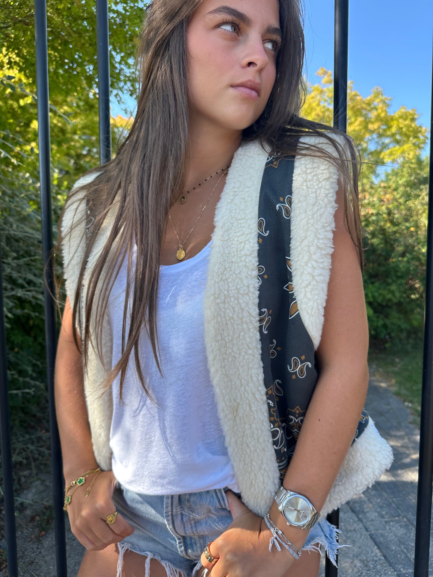 Gilet sans manche Vadim Bandana noir