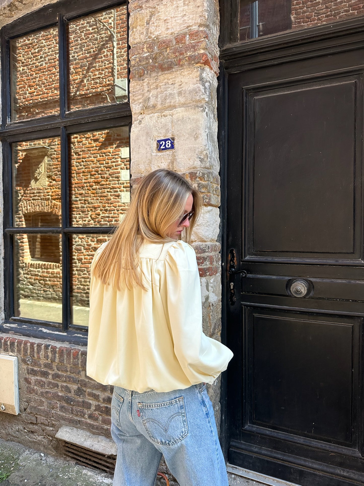 Veste Léna jaune pâle