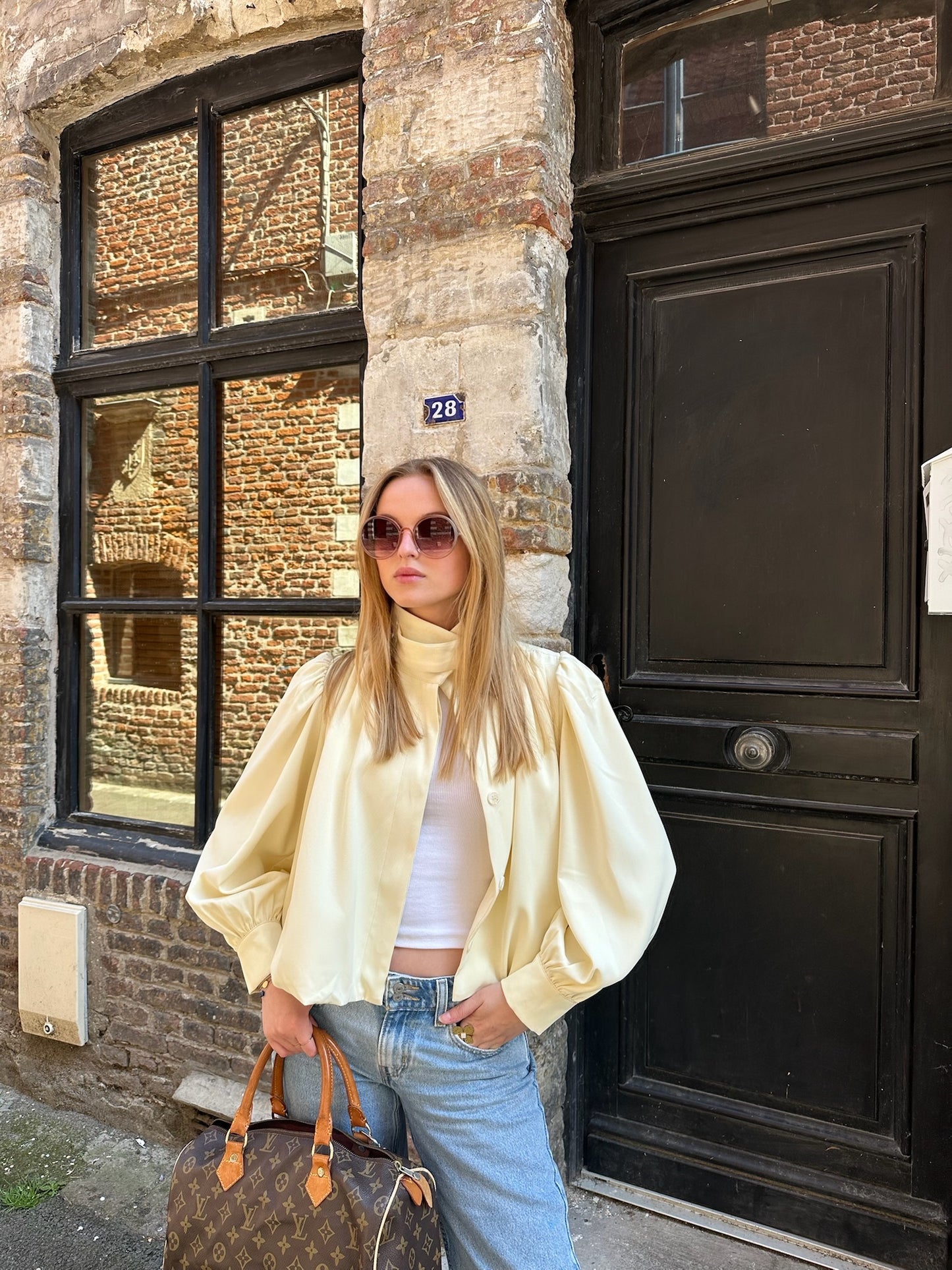 Veste Léna jaune pâle