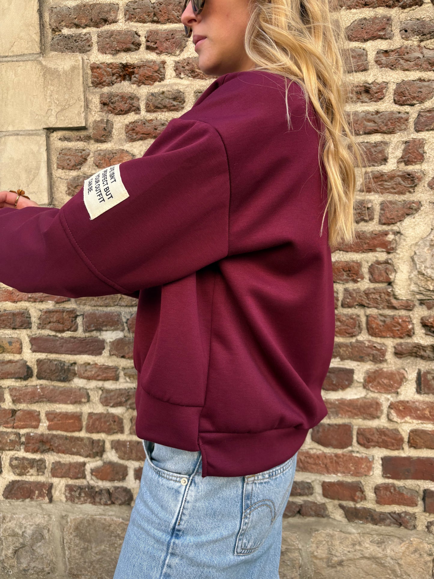 sweat Gabin bordeaux