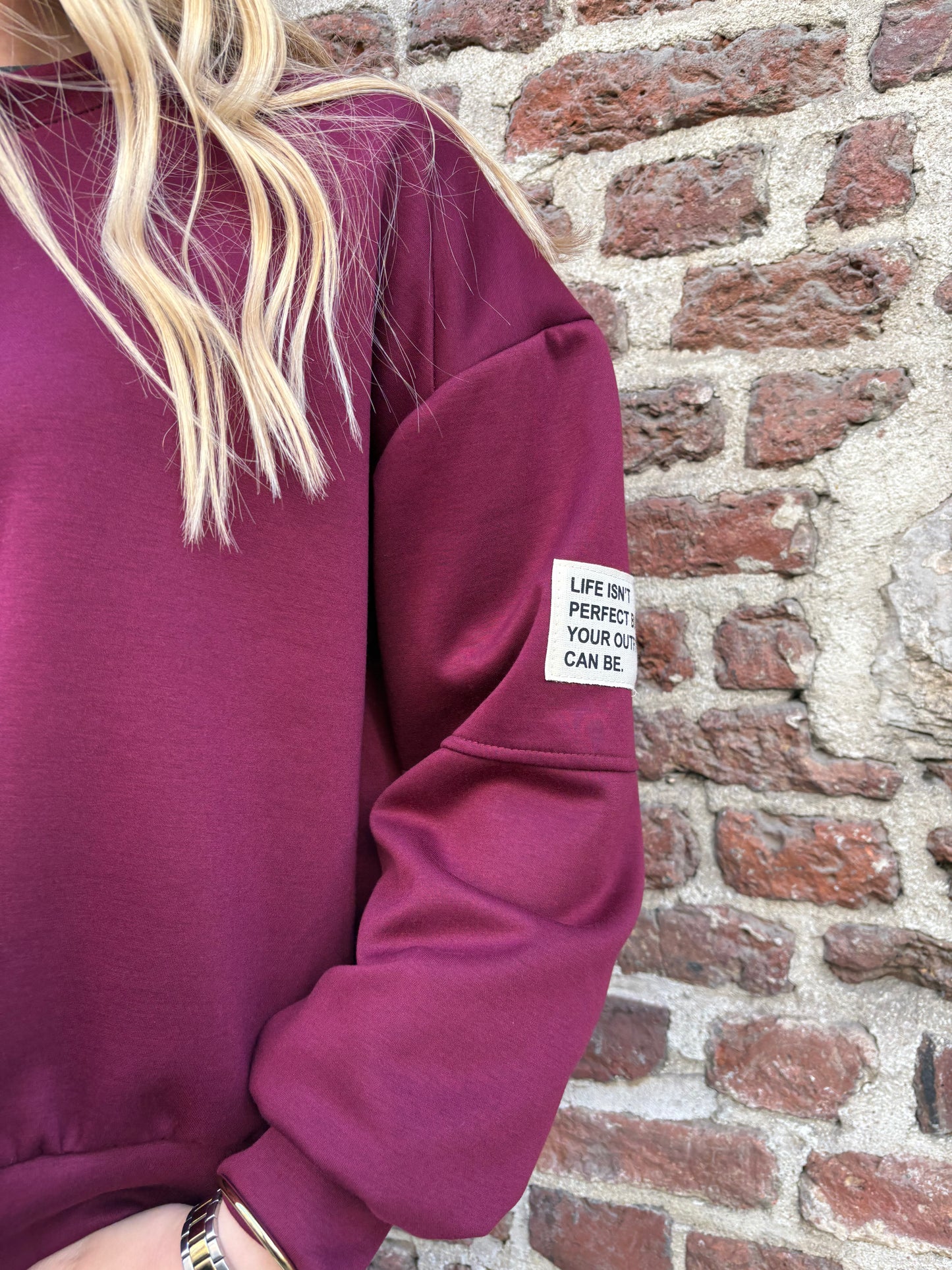 sweat Gabin bordeaux