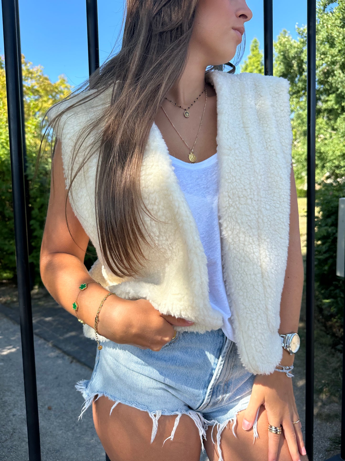 Gilet sans manche Vadim Bandana rouge