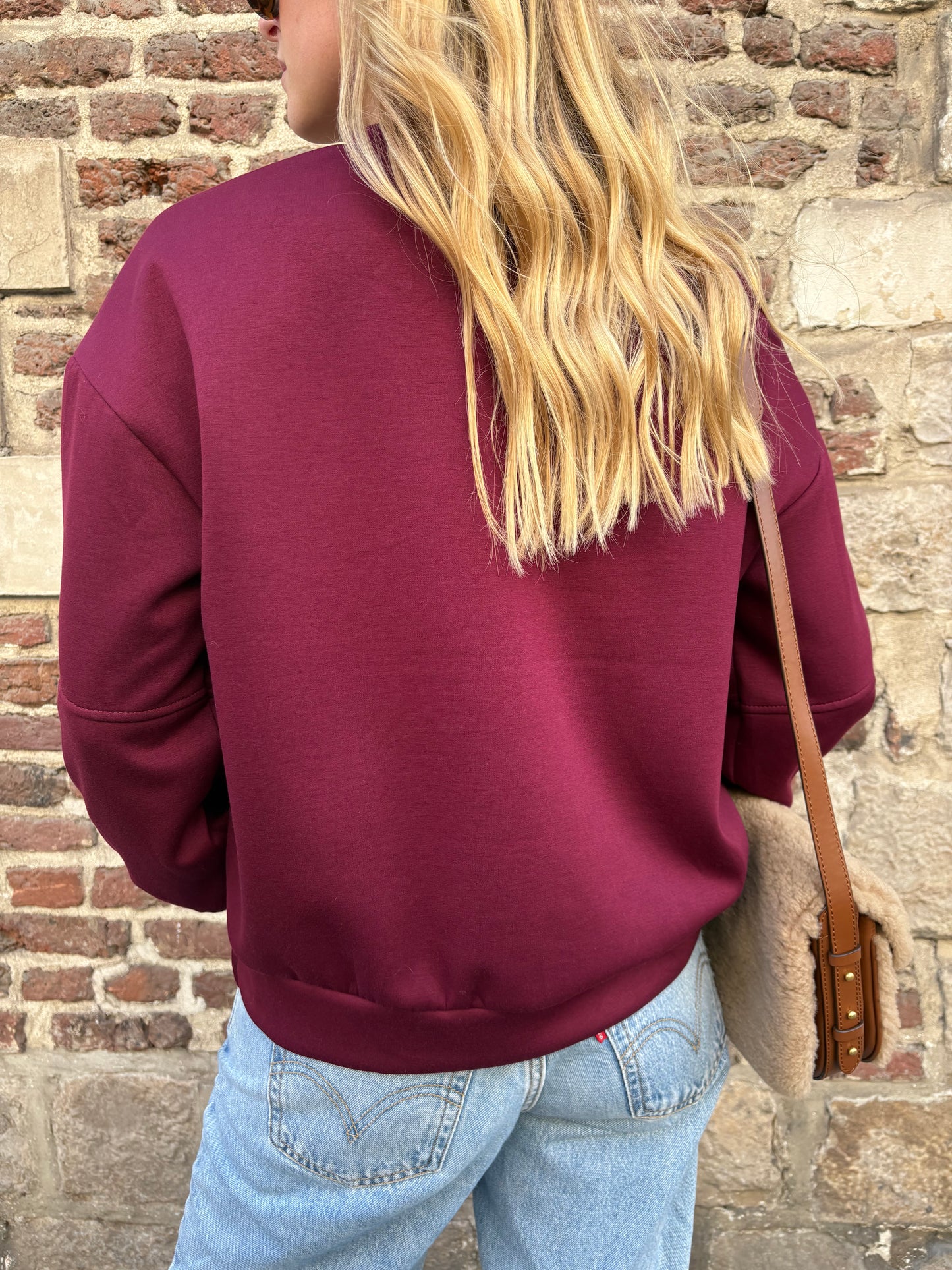 sweat Gabin bordeaux