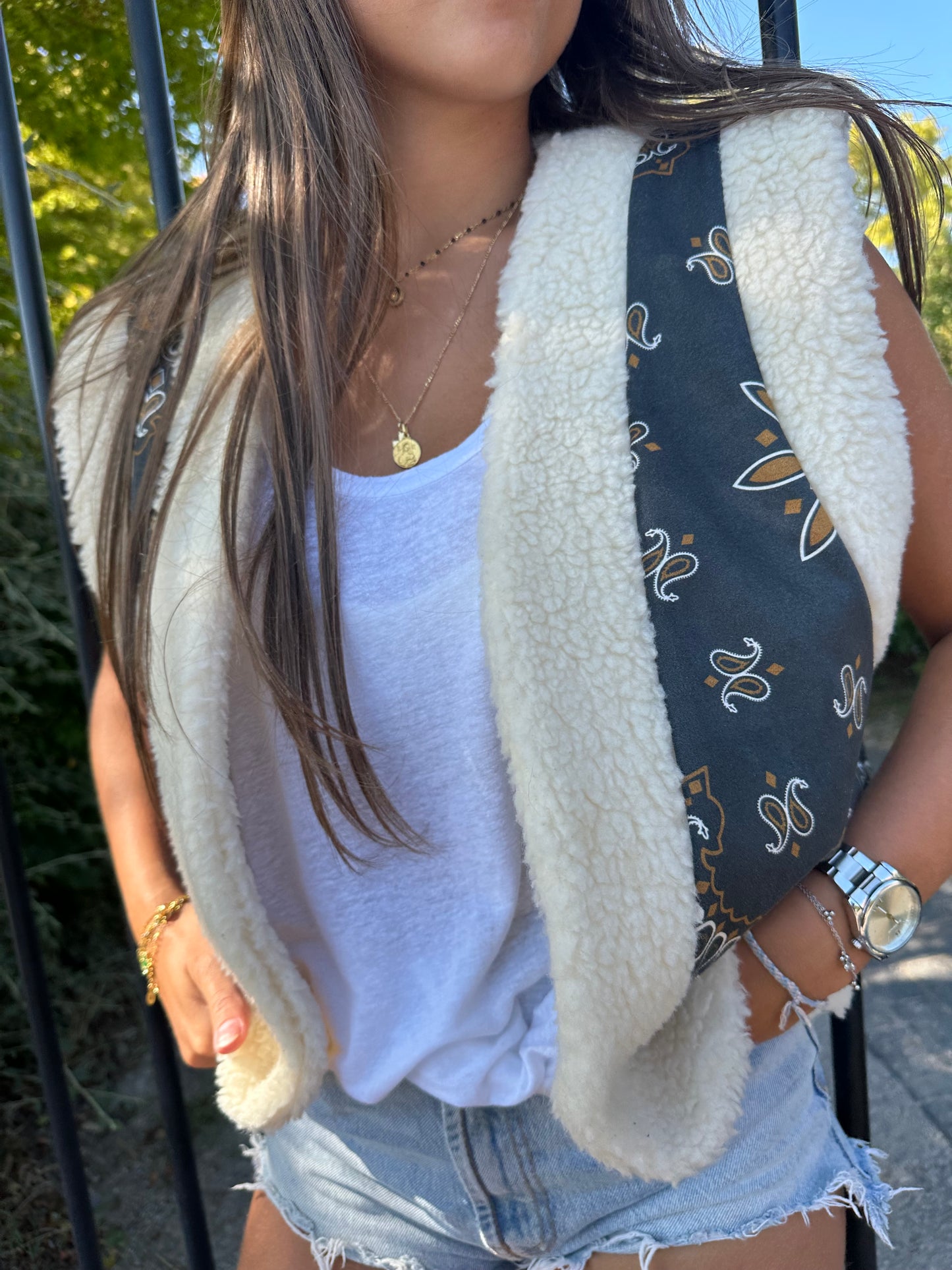 Gilet sans manche Vadim Bandana noir