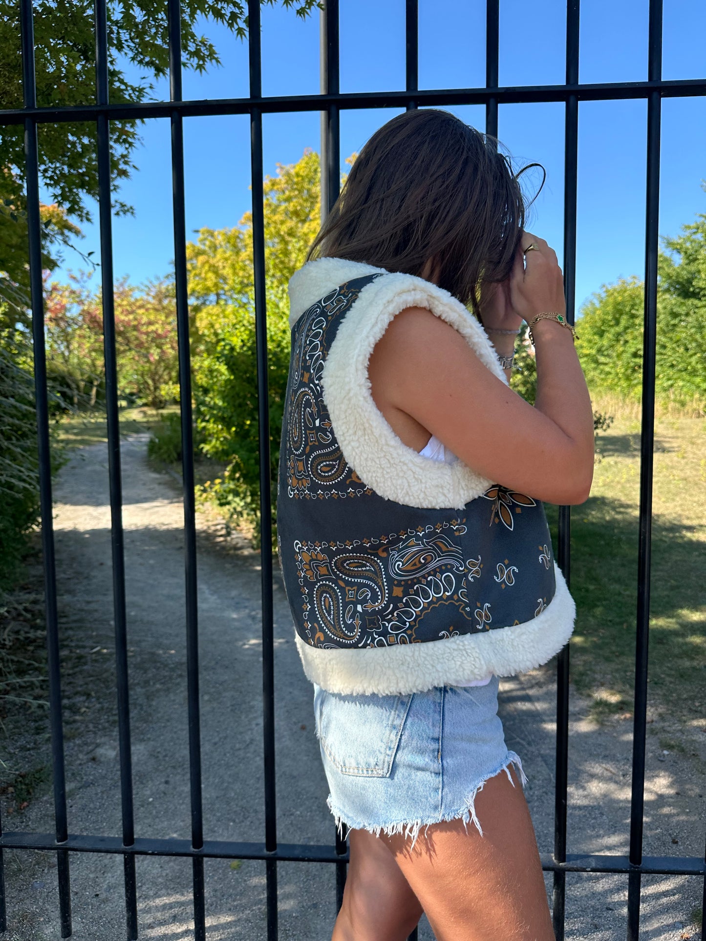 Gilet sans manche Vadim Bandana noir