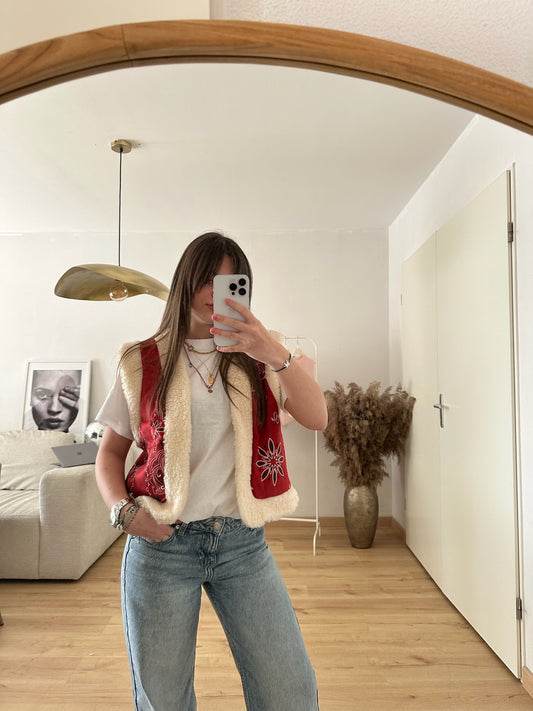 Gilet sans manche Vadim Bandana rouge